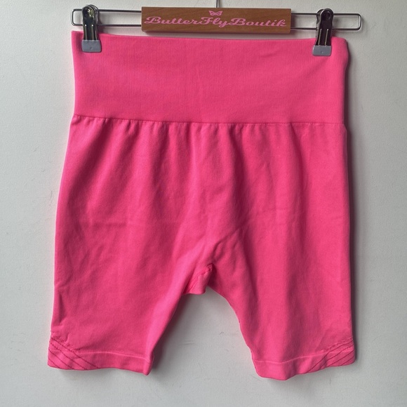 (A55) NEW JoyLab Women's High-Rise Seamless Bike Shorts 7", Pink, Size M, NWOT - Picture 5 of 9